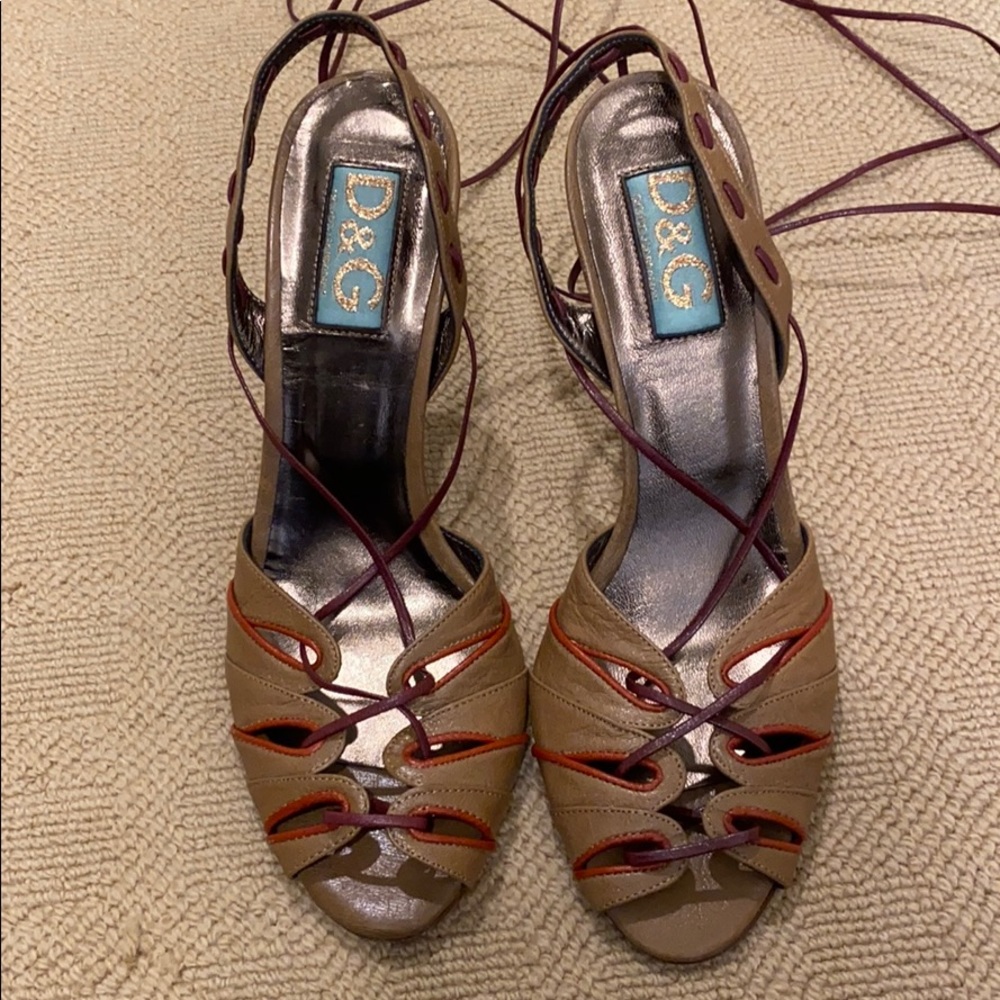 Dolce & Gabbana Sandals Gladiators Heels 39 New